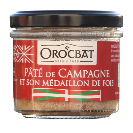 Country Pâté and its Medallion of Liver (20% foie gras)